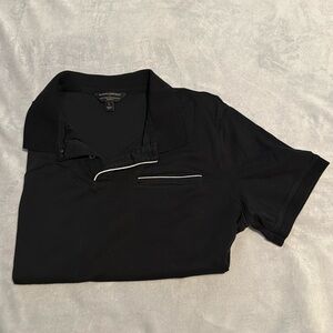 Banana Republic Black Polo with White Accents
